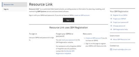 ibm resource link sign in.